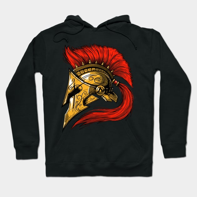 Spartan Helmet Hoodie by underheaven